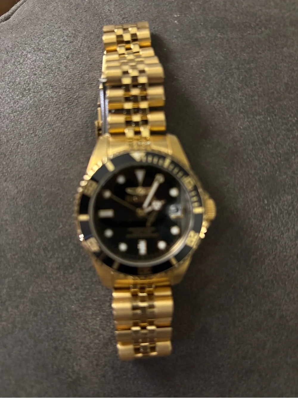 Invicta gold tone